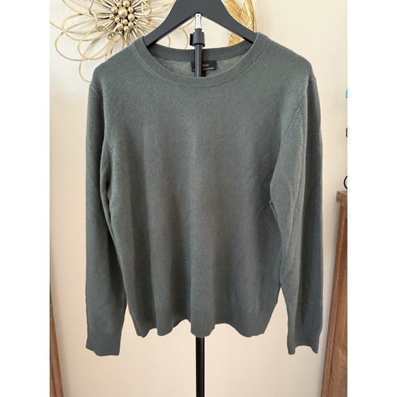 Quince Sweaters - Quince Mongolian Cashmere Crewneck Sweater Womens Large Moss Green Quiet Luxury